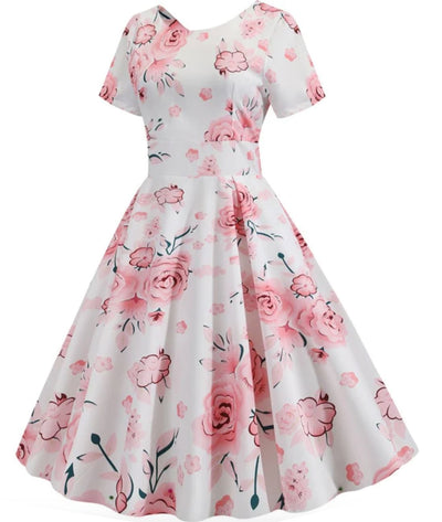 Robe Glamour Année 50 - Madame-Vintage