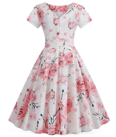 Robe Glamour Année 50 - Madame-Vintage
