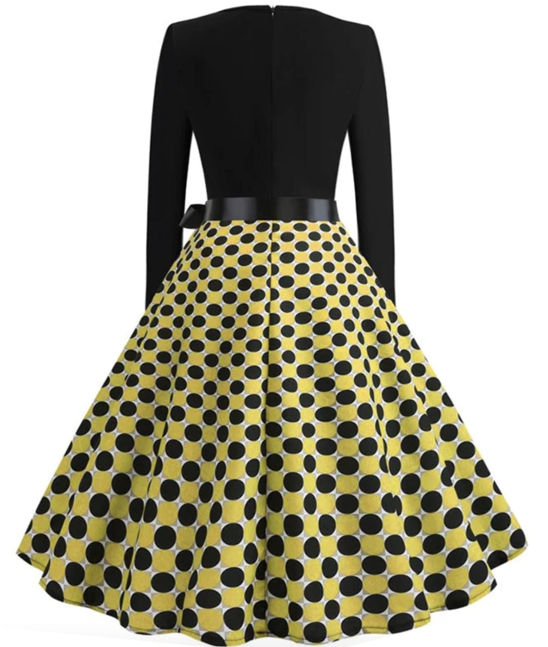 Robe Jaune Rockabilly - Madame Vintage