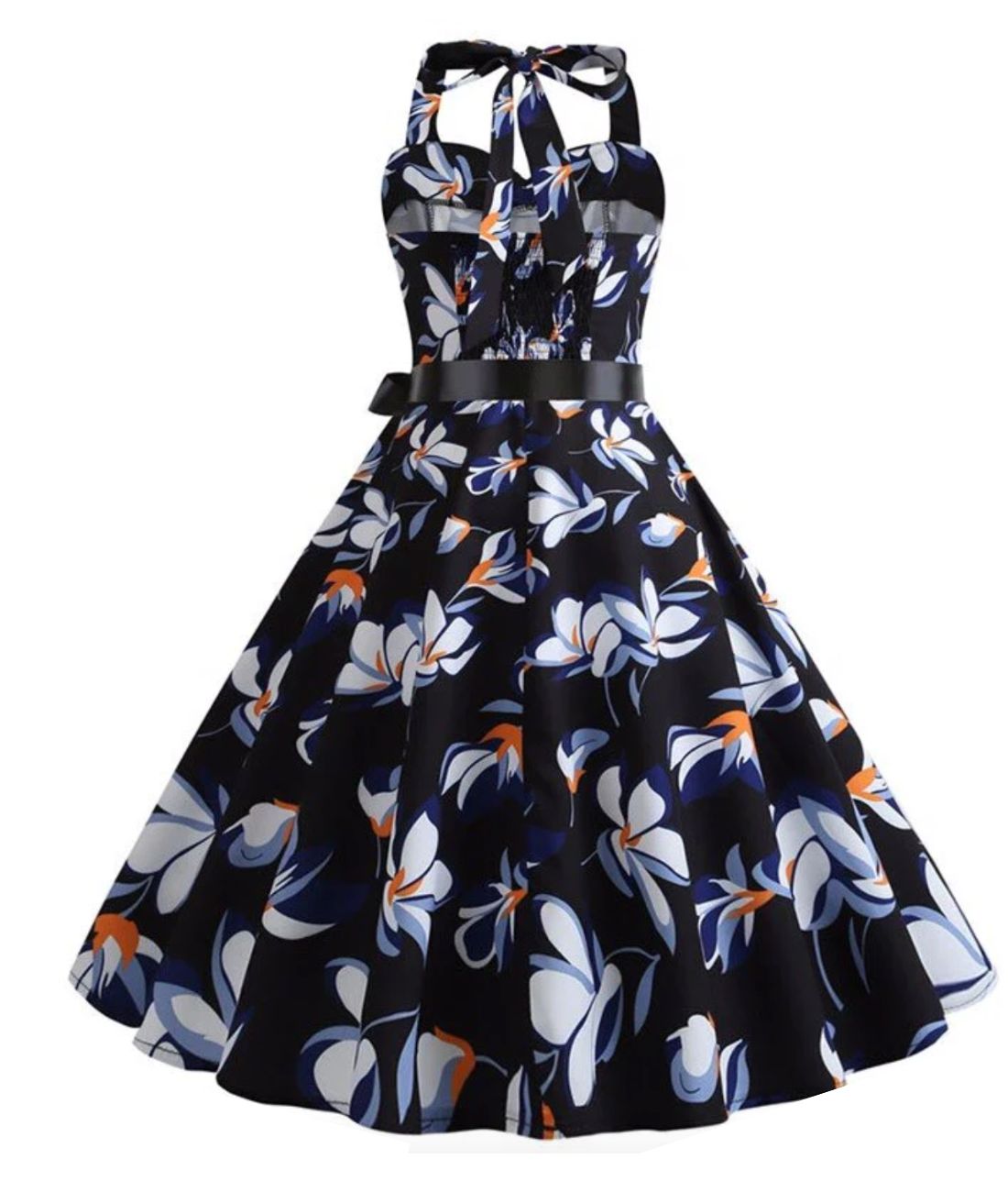 Robe Noire Rockabilly - Madame Vintage