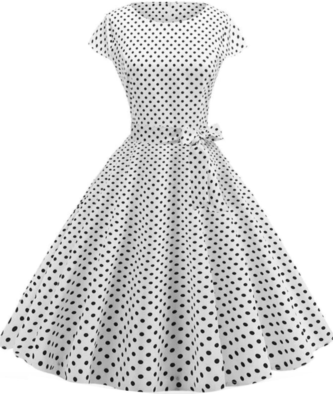 Robe Pin Up Blanche - Madame Vintage