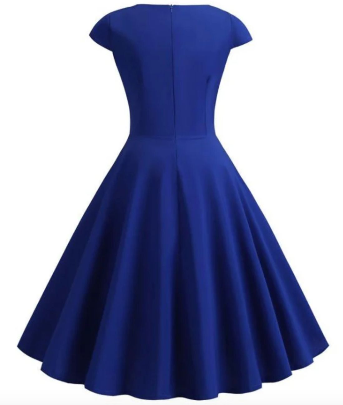 Robe Pin Up Bleu Marine - Madame Vintage