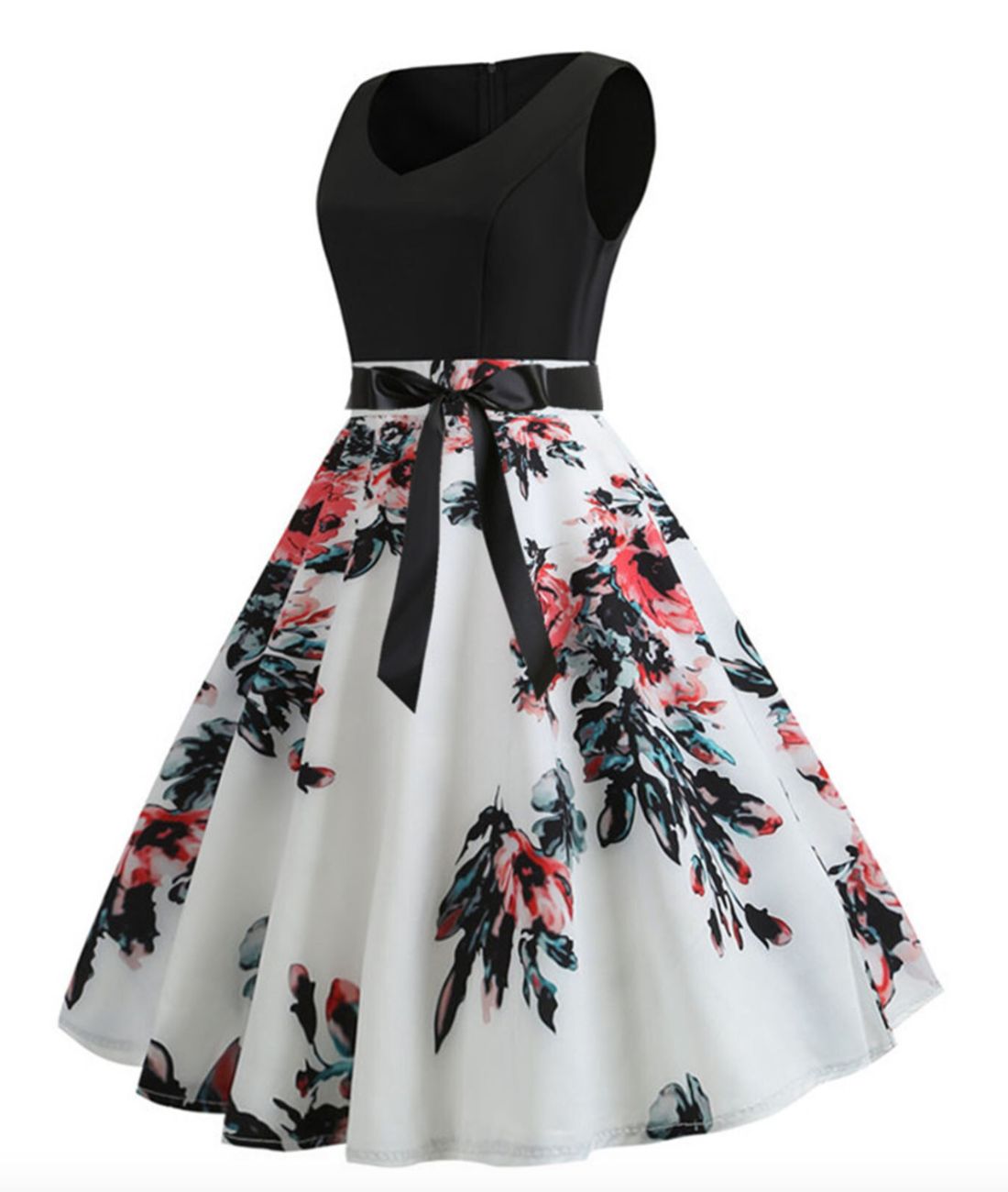 Robe Pin Up Fleurie - Madame Vintage