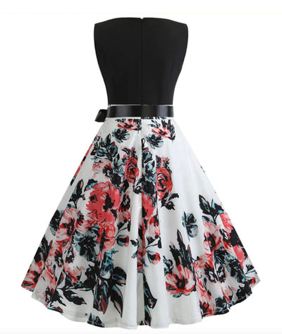 Robe Pin Up Fleurie - Madame Vintage