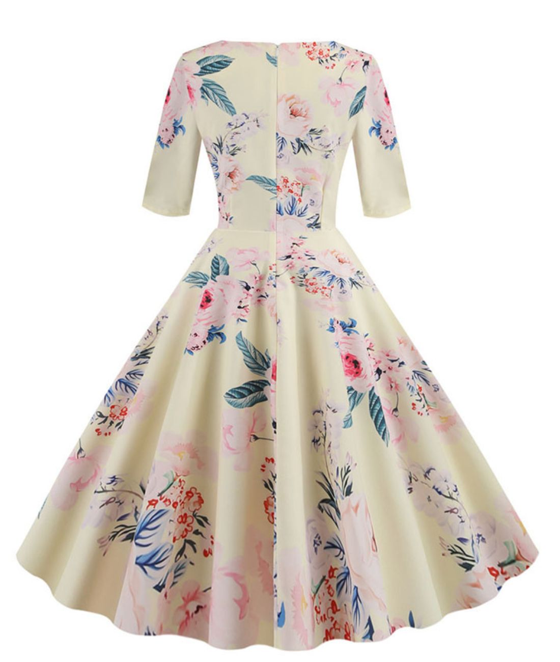 Robe Pin Up Manche Longue - Madame Vintage
