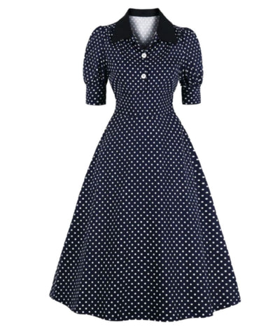 Robe Rétro Années 40 - Madame-Vintage