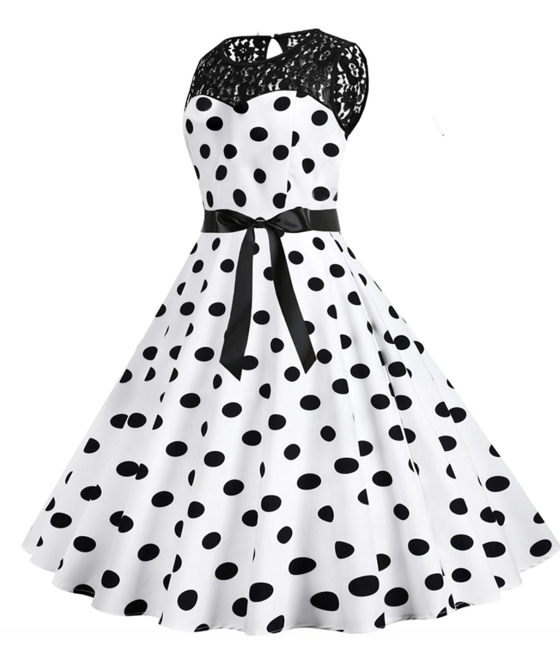 Robe Rockabilly Blanche - Madame Vintage