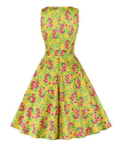 Robe Rockabilly Cerise - Madame Vintage