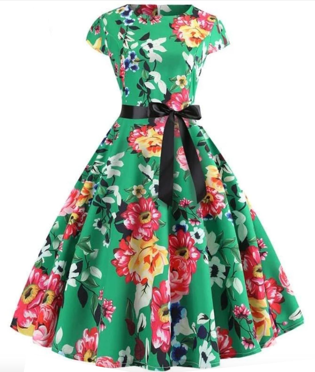 Robe Rockabilly Fleur - Madame Vintage