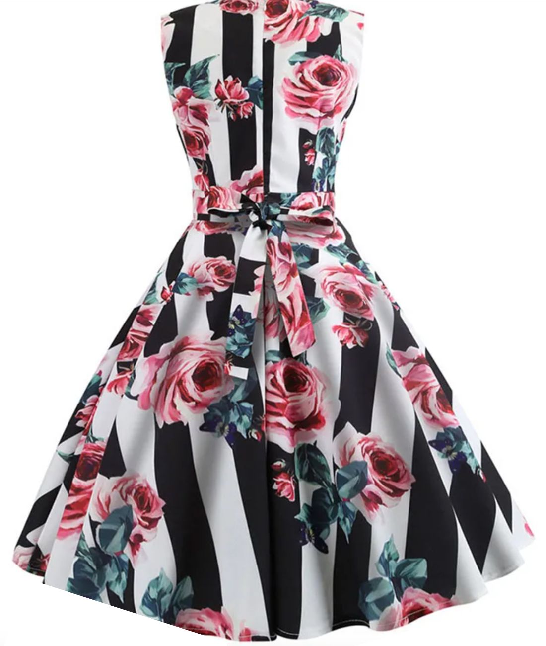 Robe Rockabilly Rayures - Madame Vintage