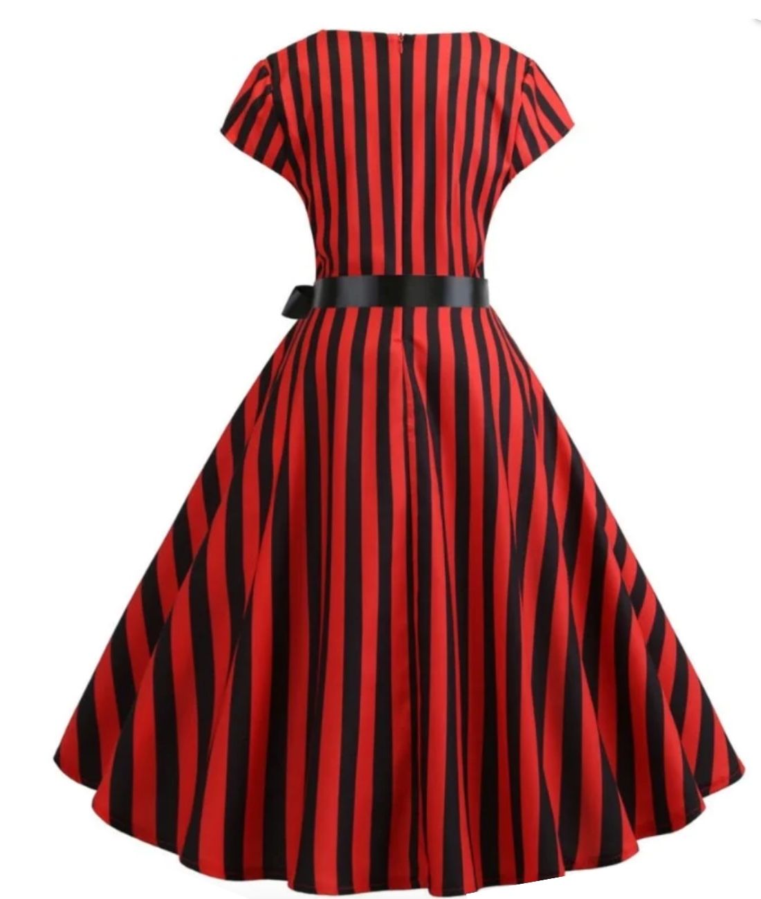 Robe Rockabilly Rouge Année 50 - Madame Vintage