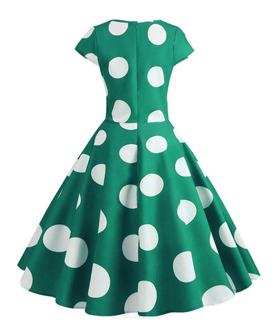 Robe Rockabilly Verte - Madame Vintage