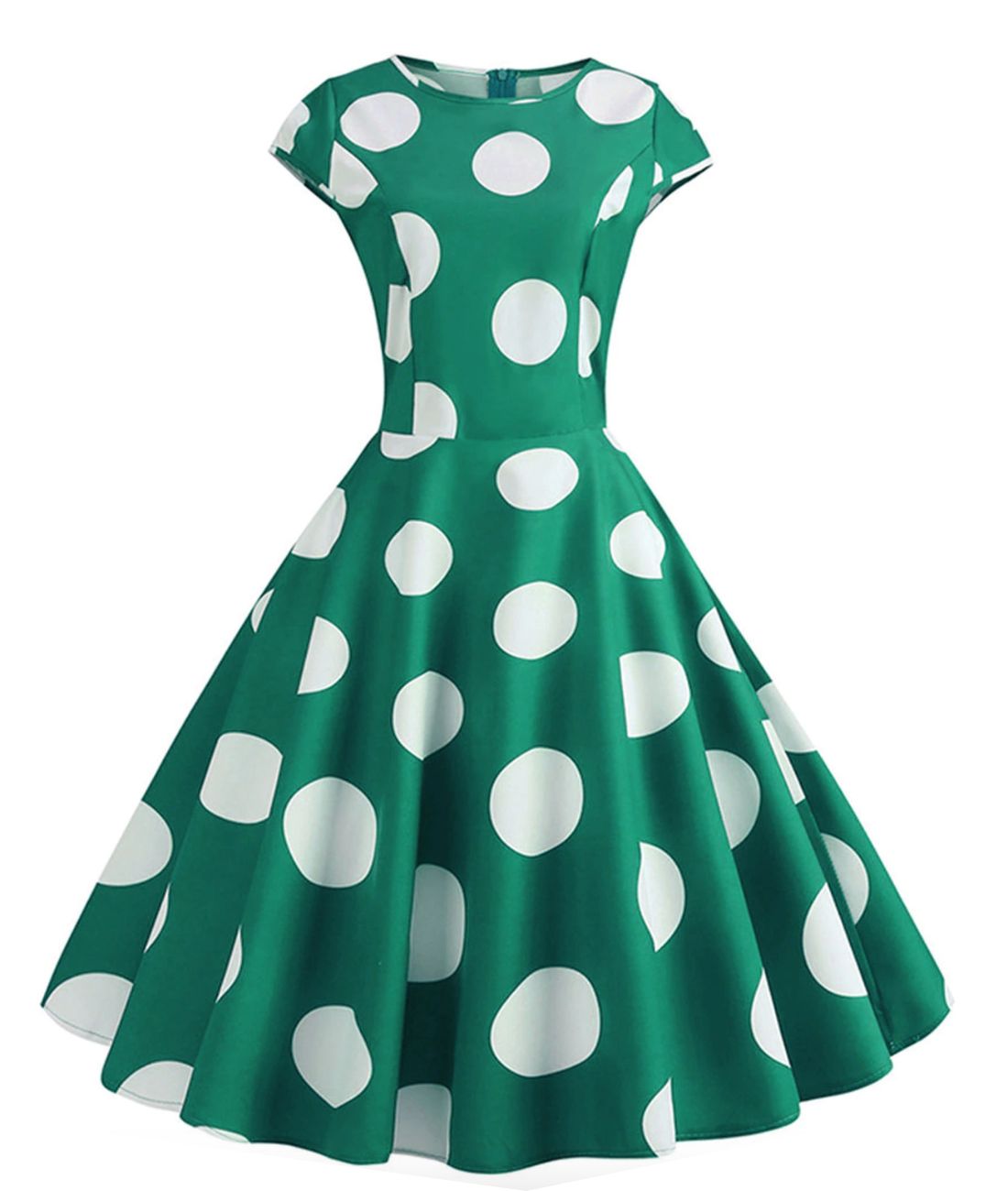 Robe Rockabilly Verte - Madame Vintage