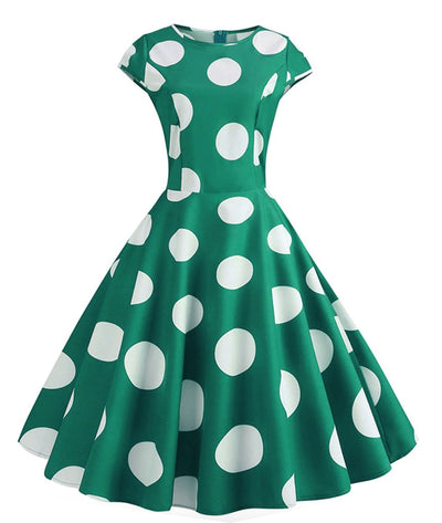 Robe Rockabilly Verte - Madame Vintage