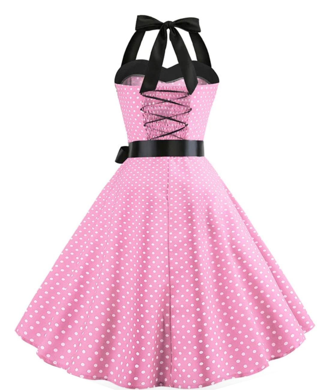 Robe Rose Année 50 - Madame Vintage