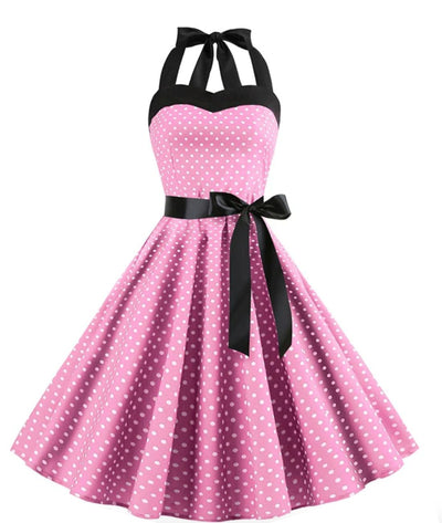 Robe Rose Année 50 - Madame Vintage