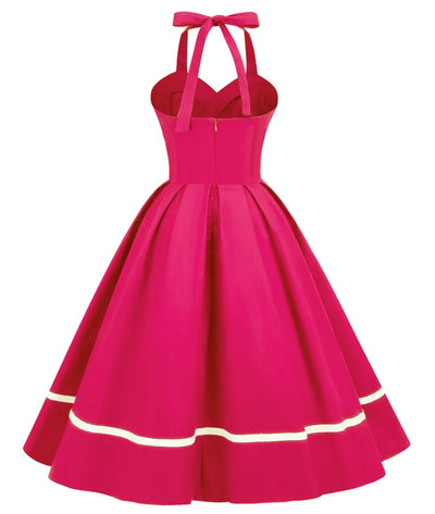 Robe Rose Des Années 50 - Madame Vintage