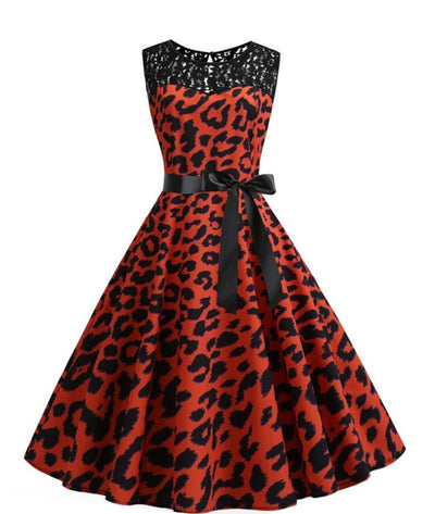 Robe Rouge Rockabilly - Madame Vintage