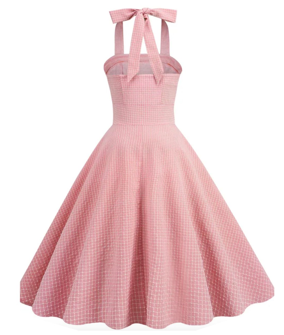 Robe Trapèze Année 60 Rose - Madame Vintage 
