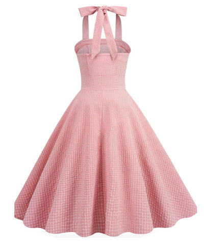 Robe Trapèze Année 60 Rose - Madame Vintage 