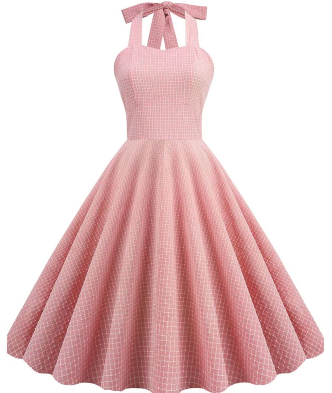Robe Trapèze Année 60 Rose - Madame Vintage