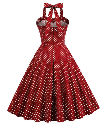 Robe Vintage Année 60 Chic Bordeaux - Madame Vintage