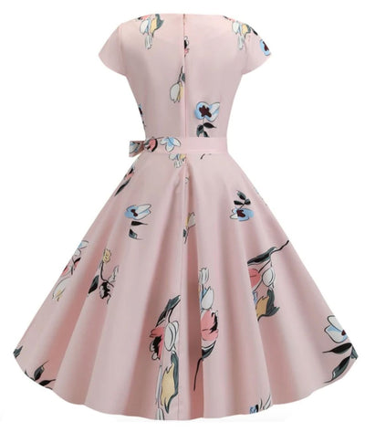Robe Vintage Années 50 – Style Rétro Plissé Genou – Coupe Swing élégante | Robe Cocktail Soirée, Mariage, Cérémonie, Fête Chic Robe Vintage Années 50 – Style Rétro Plissé Genou – Coupe Swing élégante | Robe Cocktail Soirée, Mariage, Cérémonie, Fête Chic