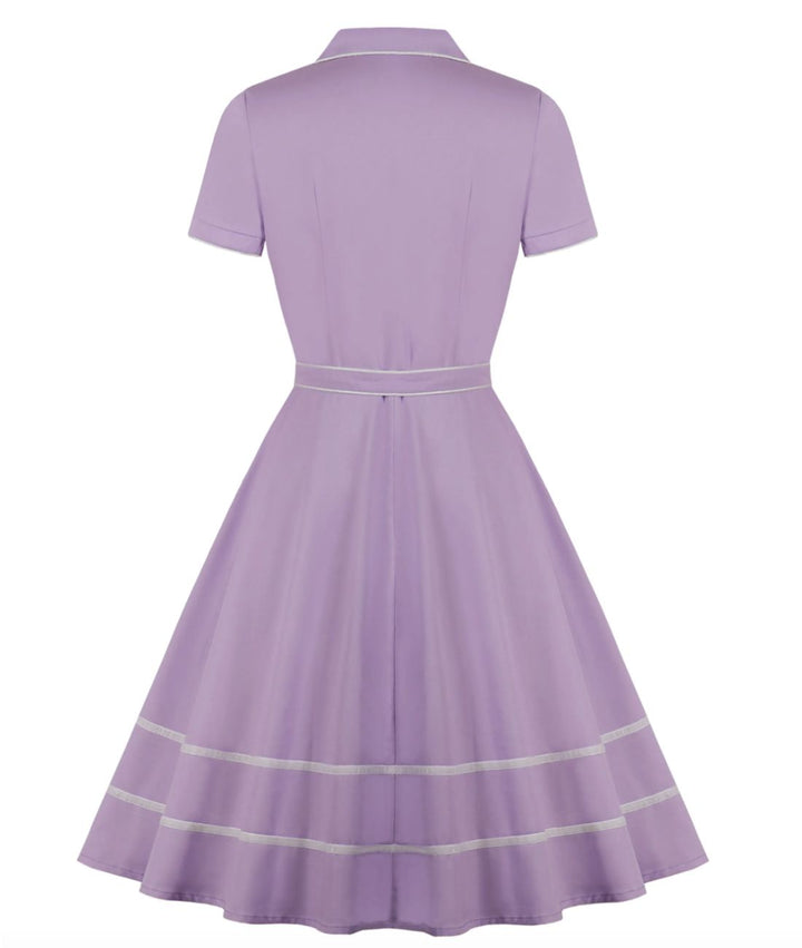 Robe Vintage Grande Taille Année 50 Boutons Madame Vintage