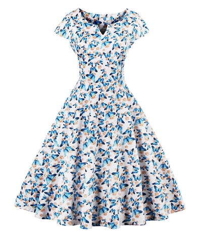Robe Vintage Pin Up Papillon - Madame Vintage