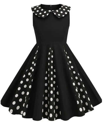 Robe Vintage Pin Up Quadrillée Noir - Madame Vintage