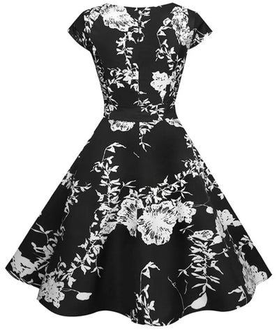 Robes Années 50 Noir - Madame-Vintage