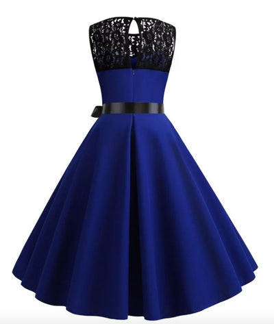 Robes Des Années 60 Bleu Marine - Madame Vintage